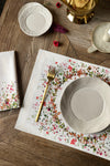 Colorful Flower Patterned 2-Piece Placemat