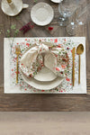 Colorful Flower Patterned 6-Piece Placemat